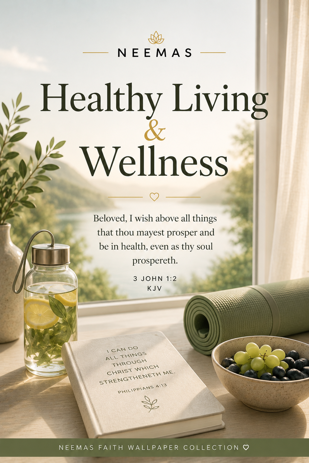Health Living & Wellness Wallpaper Bundle